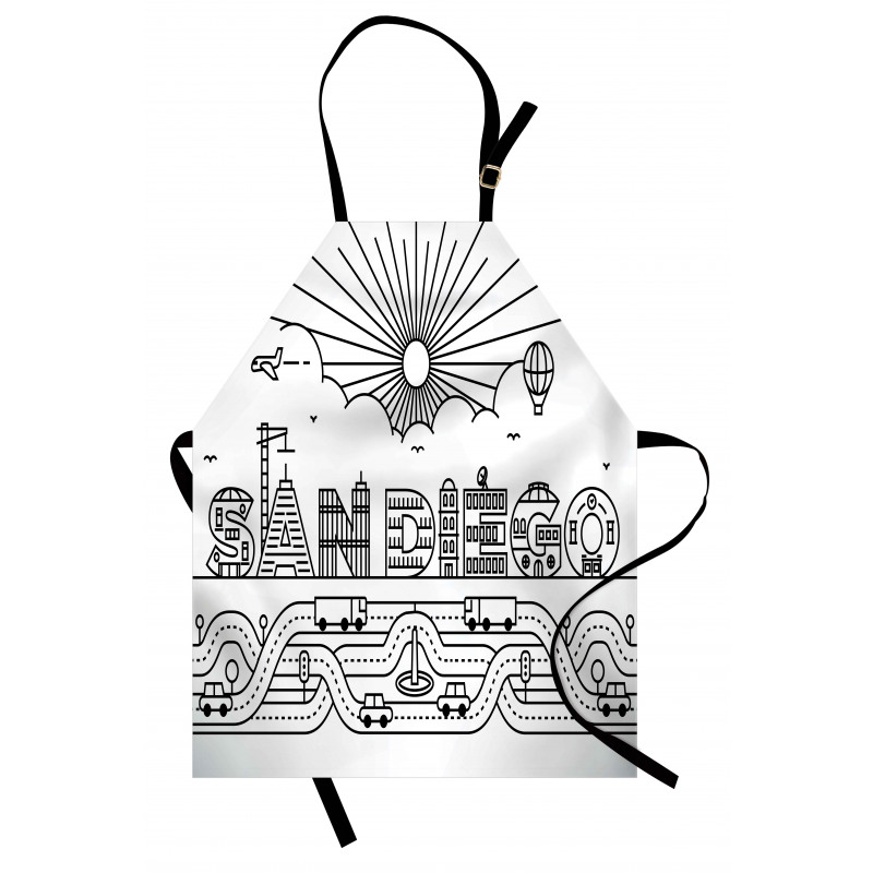 City Typography Letters Apron