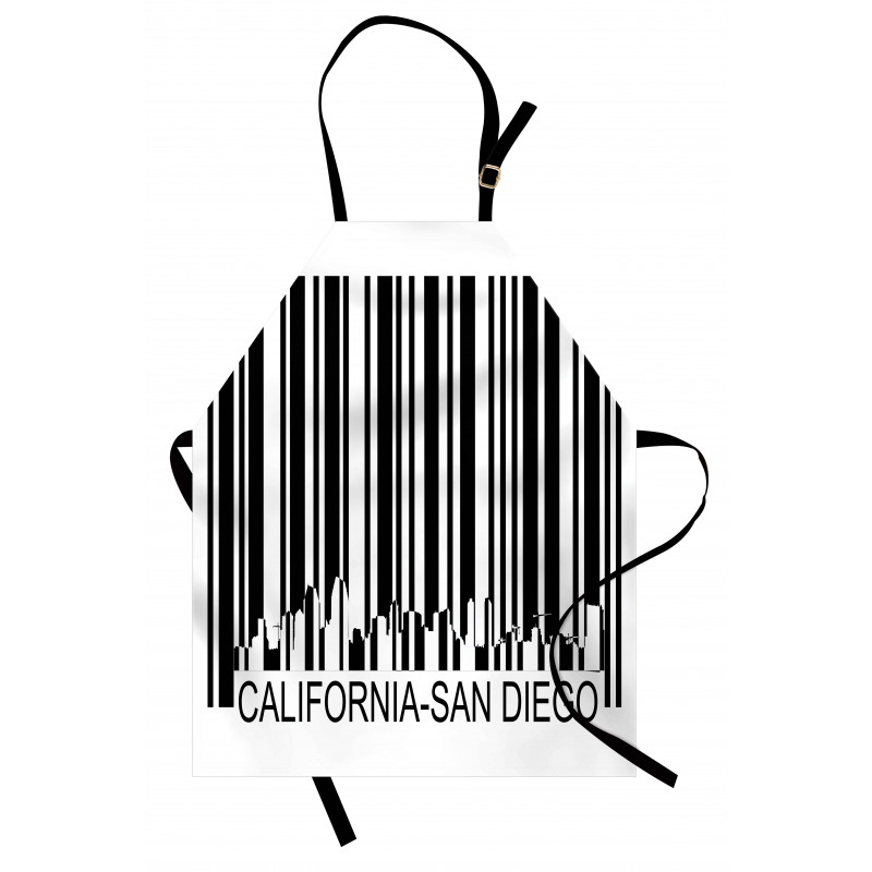 Barcode City Buildings Apron