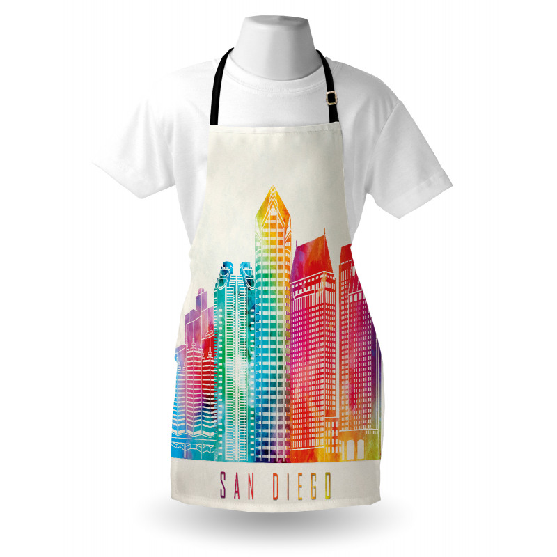 Watercolored Landmarks Apron