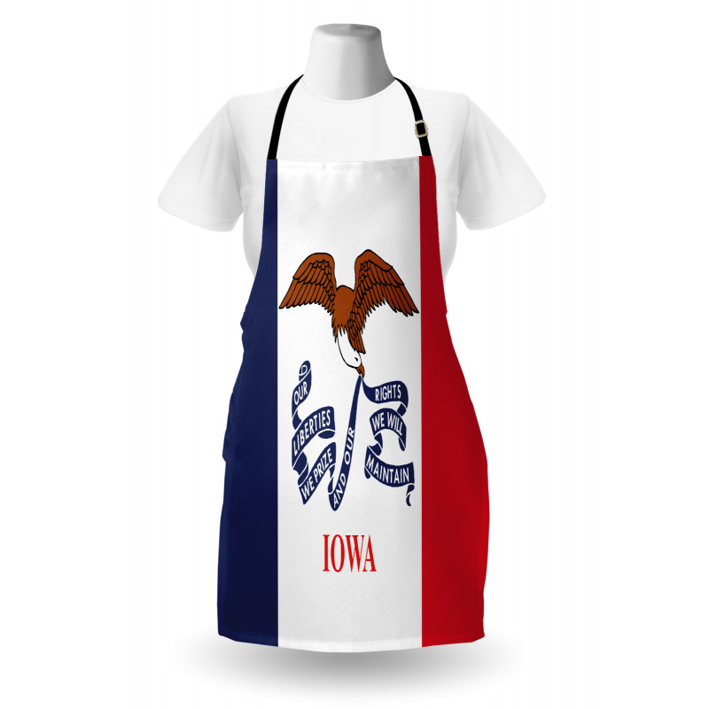 Flag Eagle and Words Apron