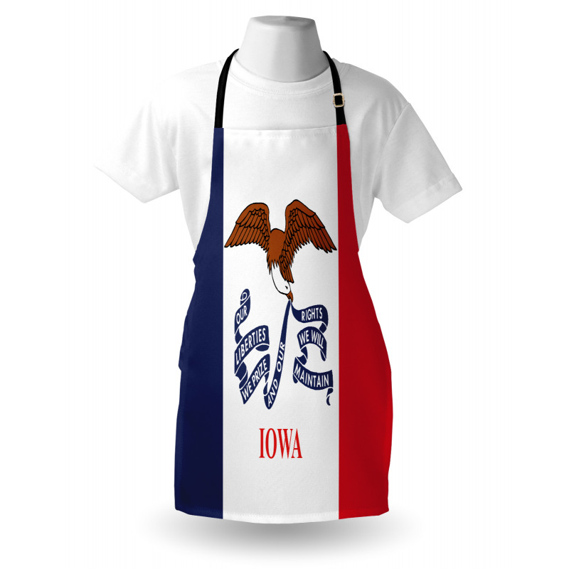 Flag Eagle and Words Apron