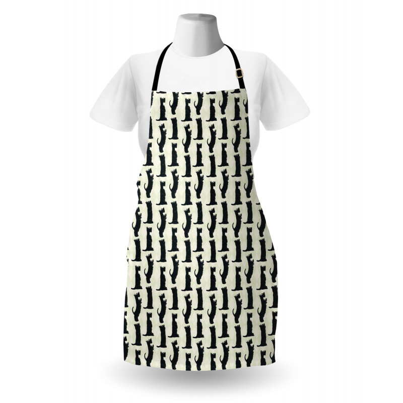 Checkered Rhombus Motif Apron