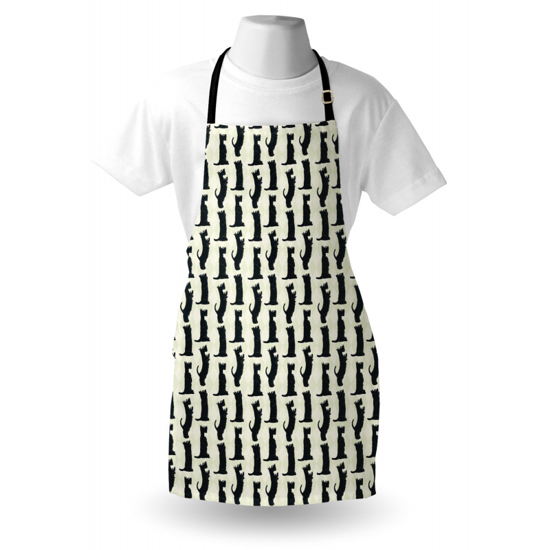 Checkered Rhombus Motif Apron