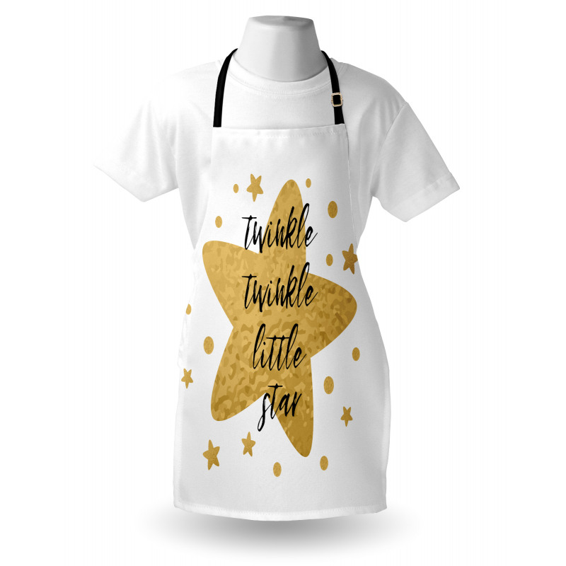 Grungy Style Retro Lettering Apron