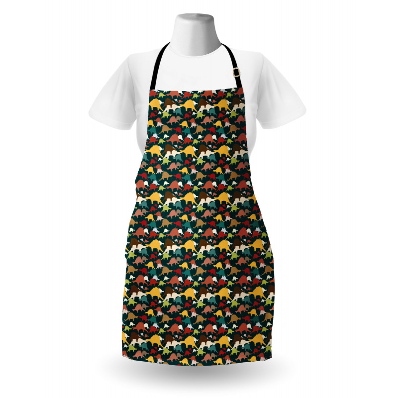 Colorful Tyrannosaurus Apron