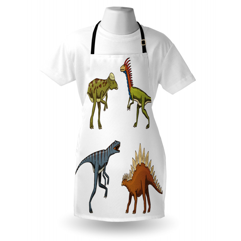 Reptile Fossils Animals Apron