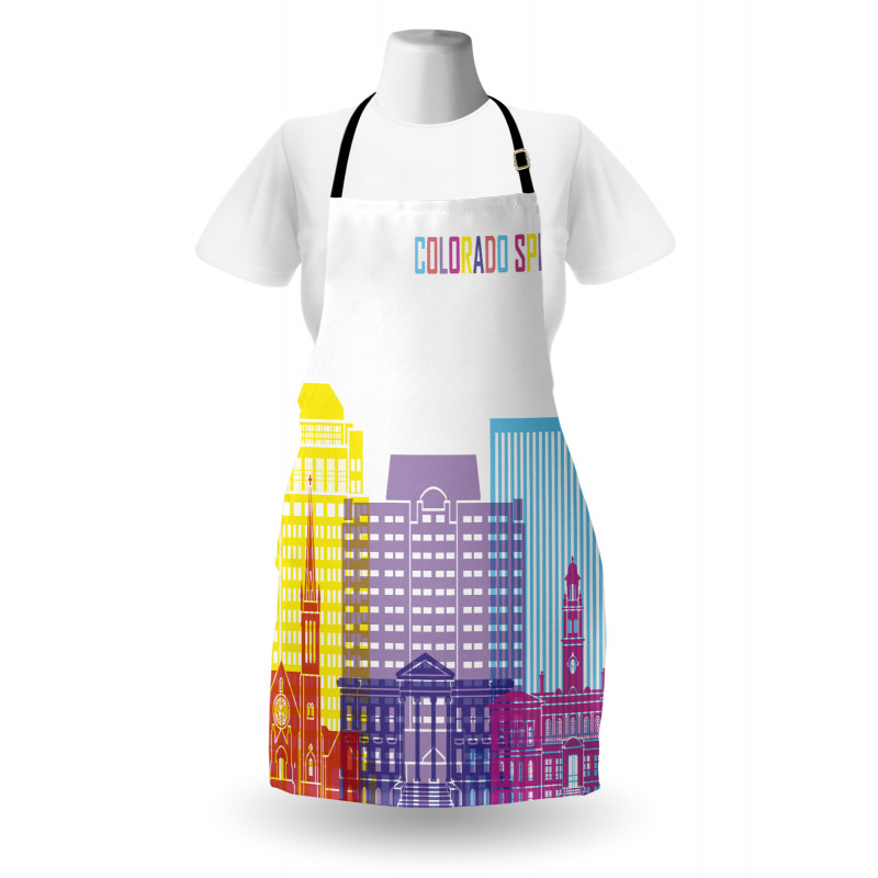 Colorful Urban City Sky Apron