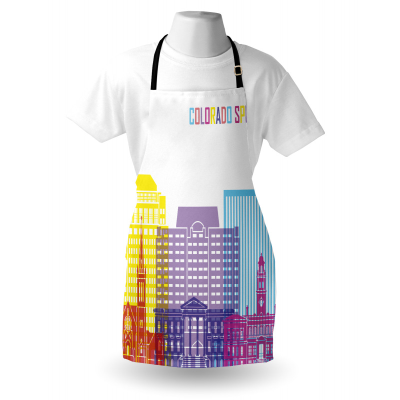 Colorful Urban City Sky Apron