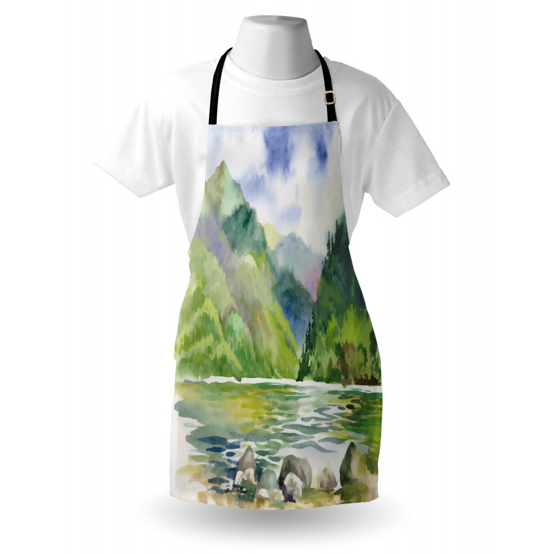 Summer River with Trees Apron