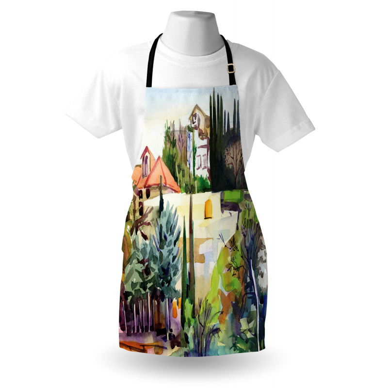 Tuscany Village Scenery Apron