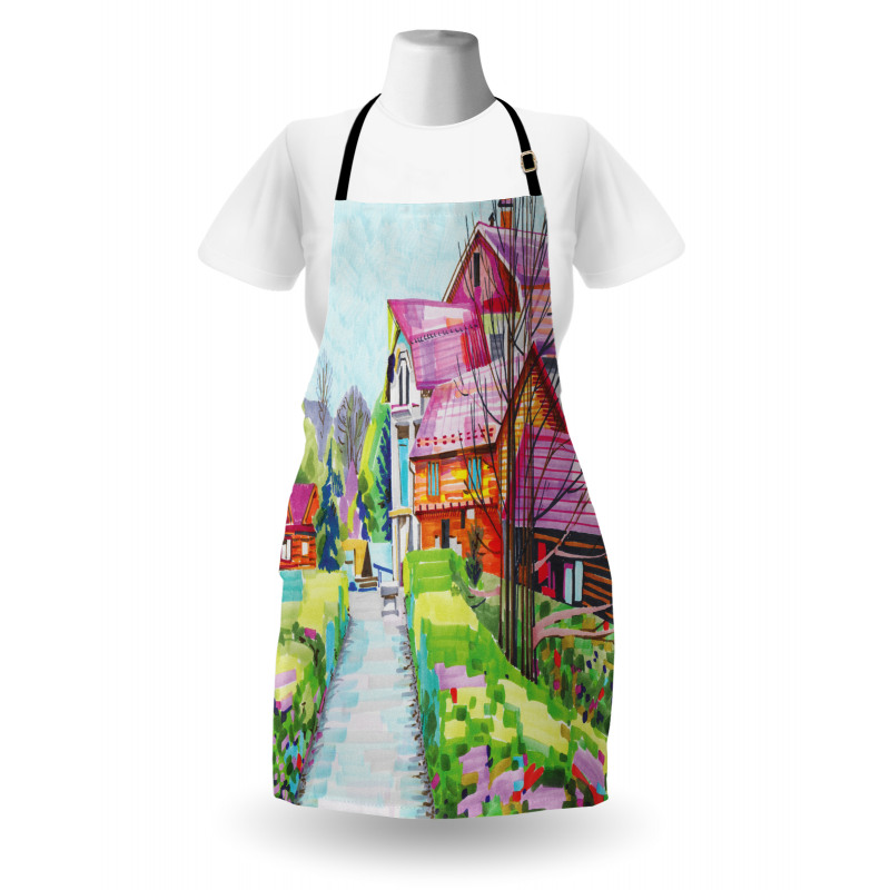 Rural Old Village Houses Apron