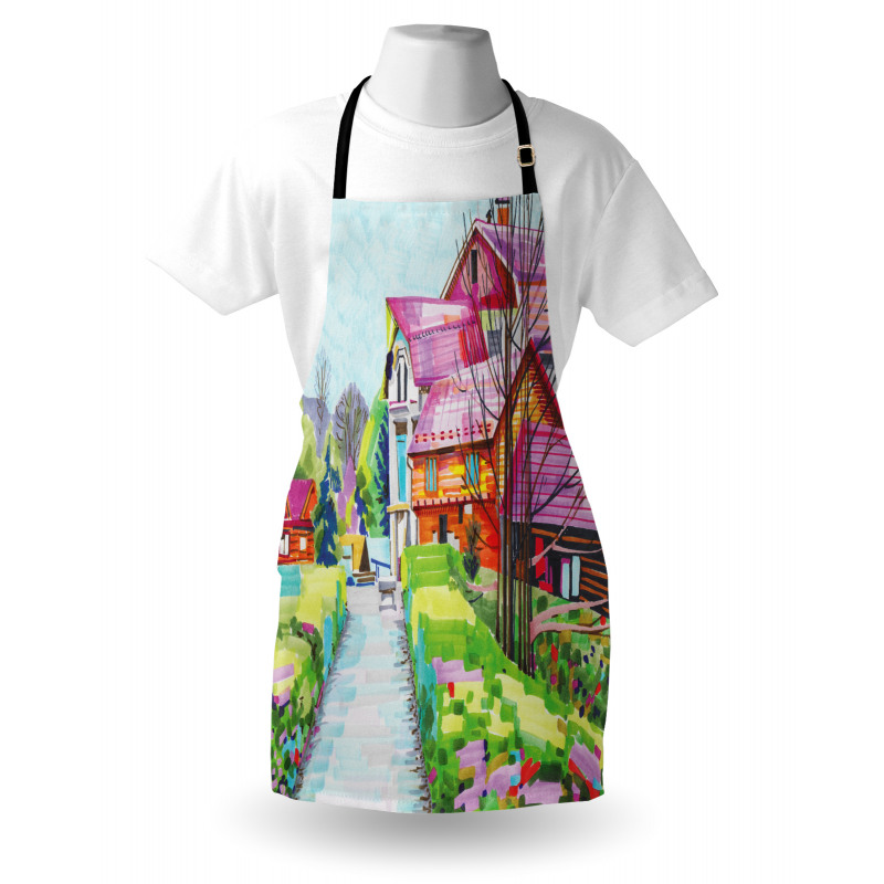 Rural Old Village Houses Apron