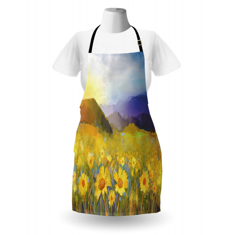 Daisy Blossoming Meadow Apron