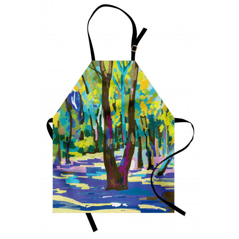 Vibrant Forest Tree Leaves Apron