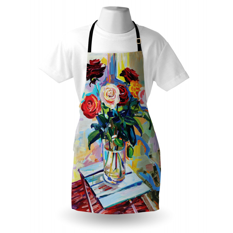 Rose Bouquets in a Vase Apron