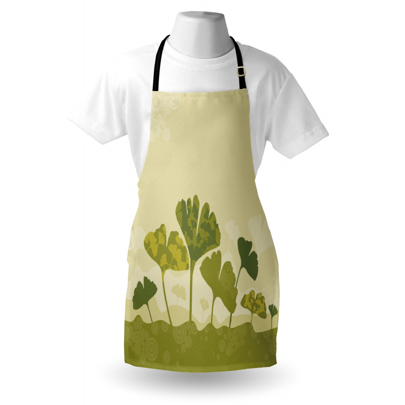 Natural Curved Tree Leaves Apron