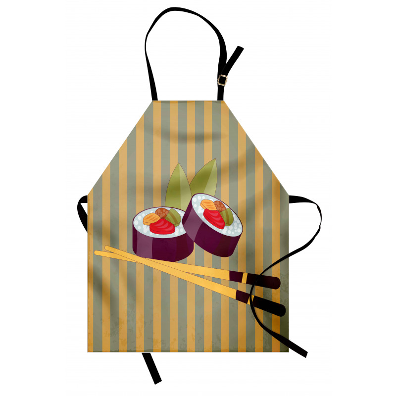 2 Rolls with Chopsticks Apron