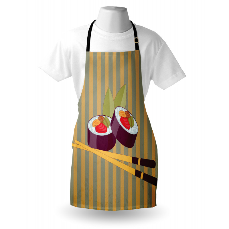 2 Rolls with Chopsticks Apron