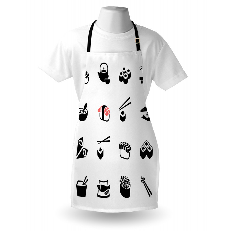 Minimalist Japanese Dishes Apron