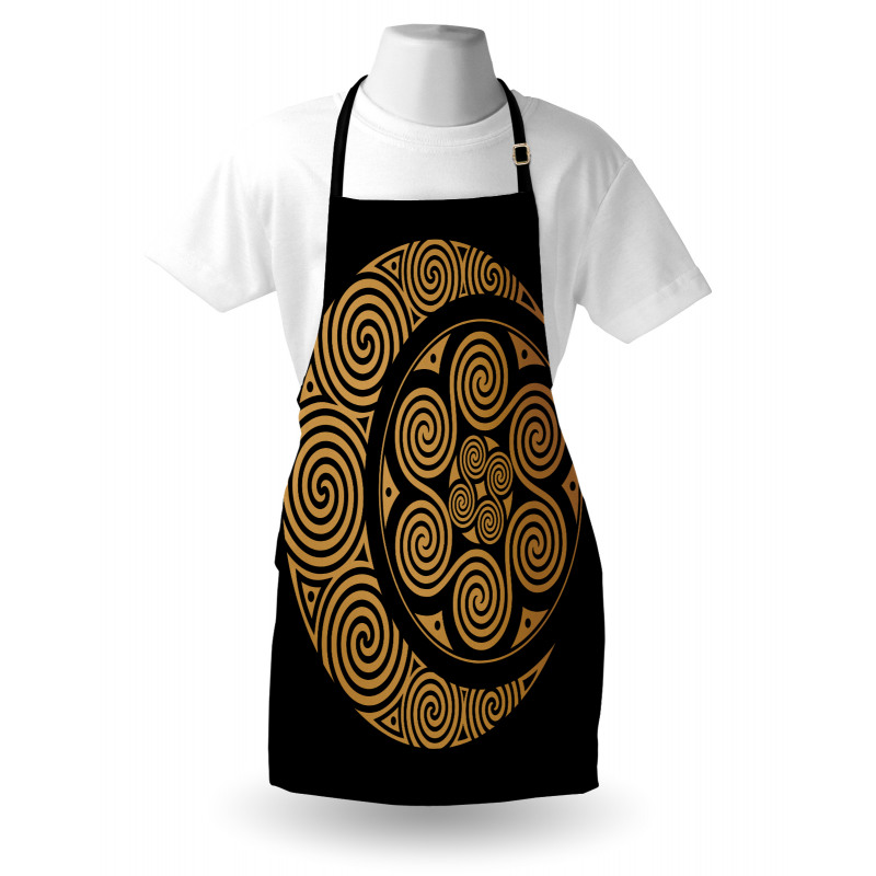 Celtic Moon and Sun Boho Apron