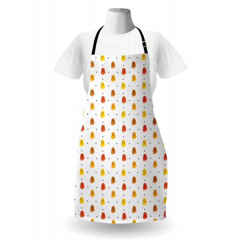 Black Stars Childish Design Apron