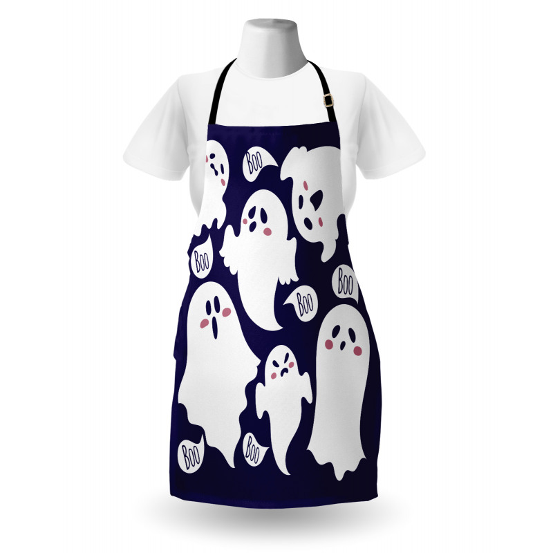 Scary Ghost Characters Boo Apron