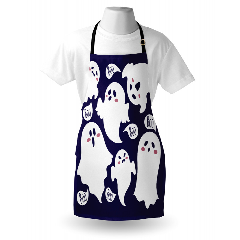 Scary Ghost Characters Boo Apron