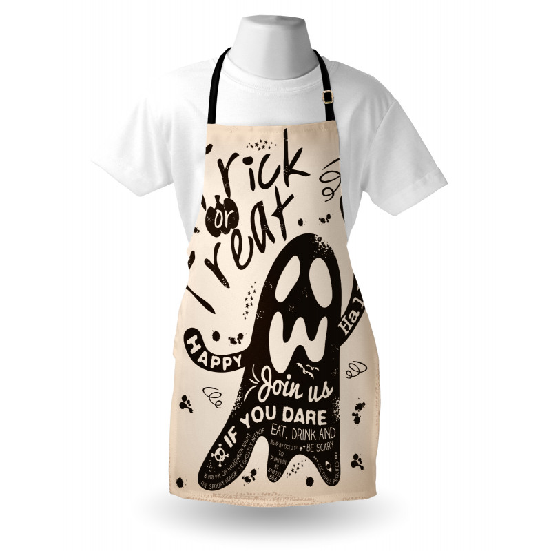 Halloween Trick Treat Grunge Apron