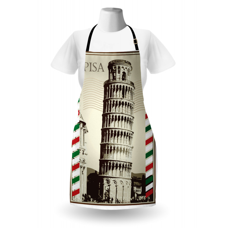 Vintage Famous Italian Tower Apron