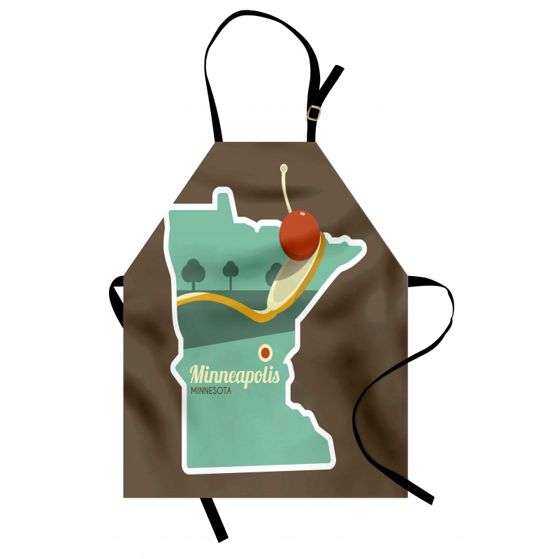 Minneapolis Doodle Map Apron