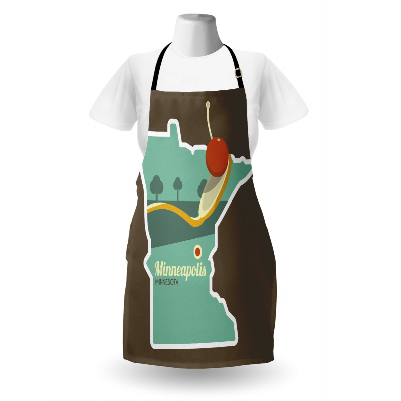 Minneapolis Doodle Map Apron