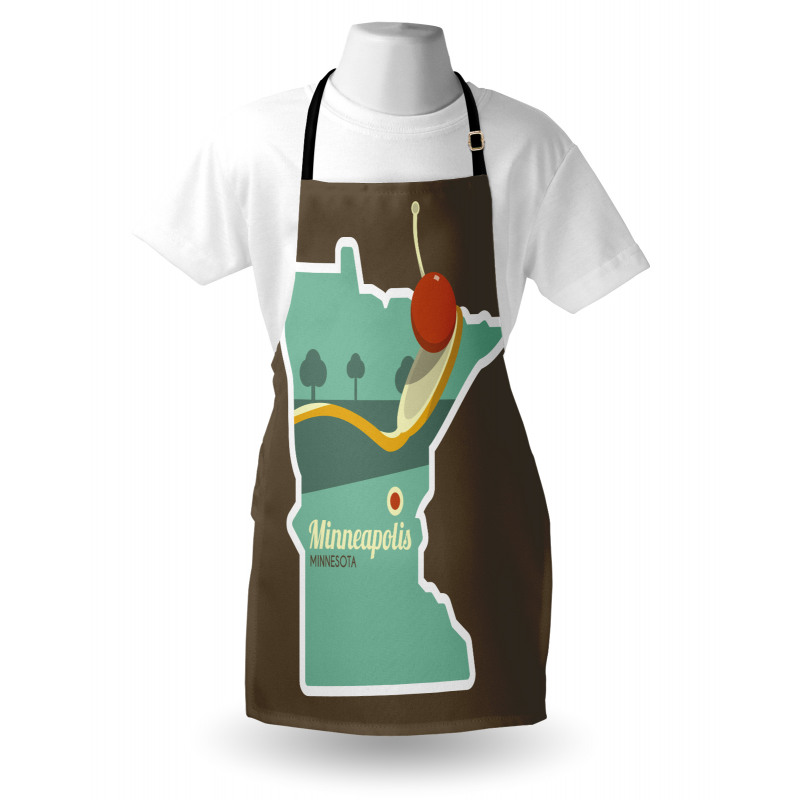 Minneapolis Doodle Map Apron