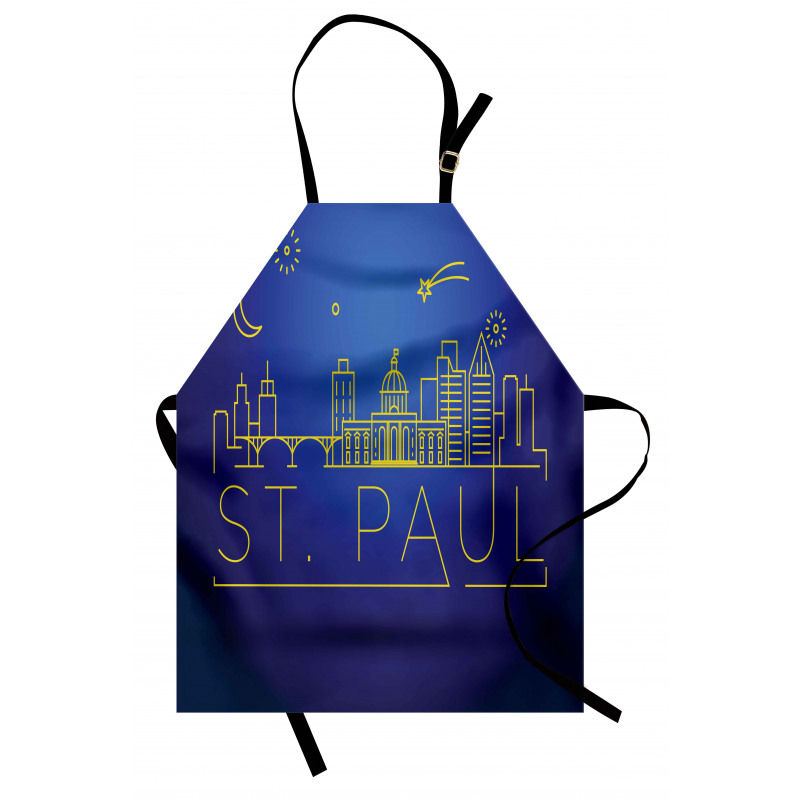 Line Art Style St Paul Apron