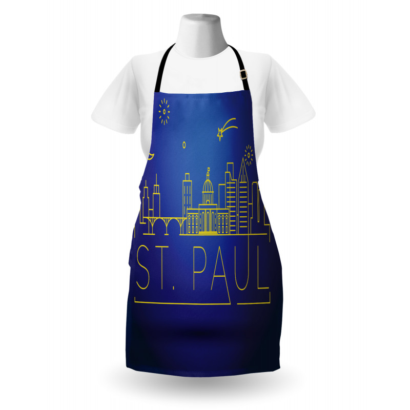 Line Art Style St Paul Apron