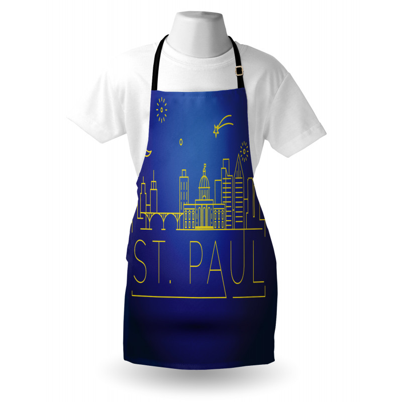 Line Art Style St Paul Apron