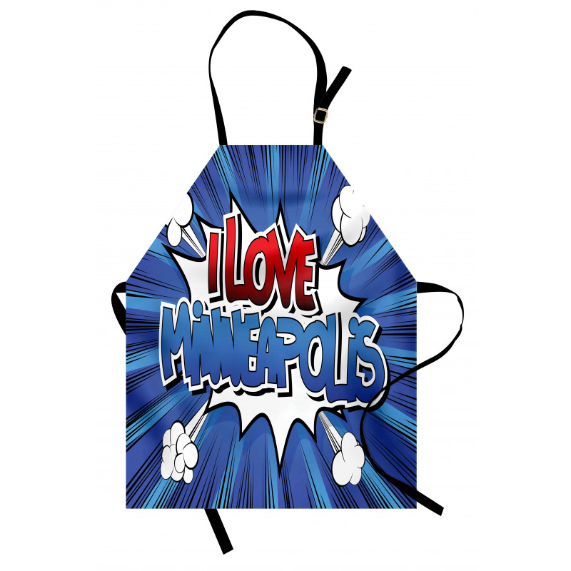 Pop Art Comic Style Love Apron