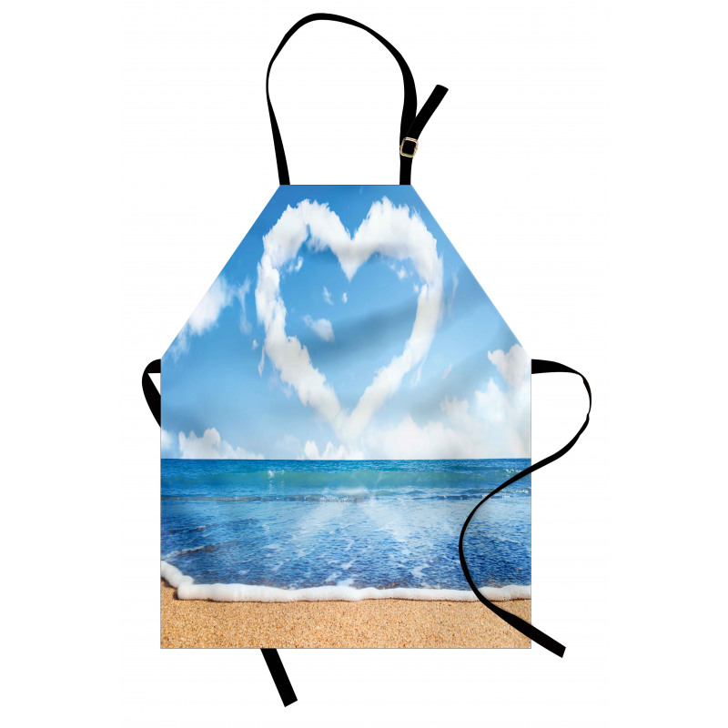 Clouds Heart Shape Apron