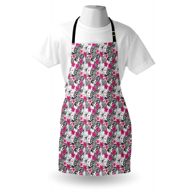 Leaf Background Floral Apron