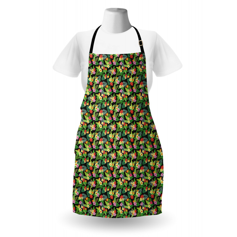 Floral Botany Composition Apron