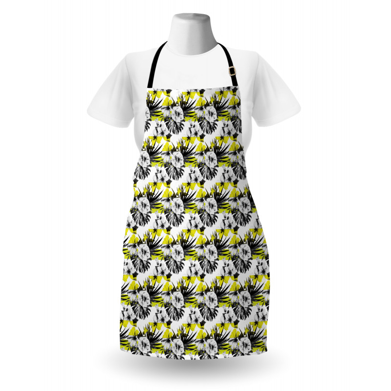 Hibiscus Buds and Blossoms Apron