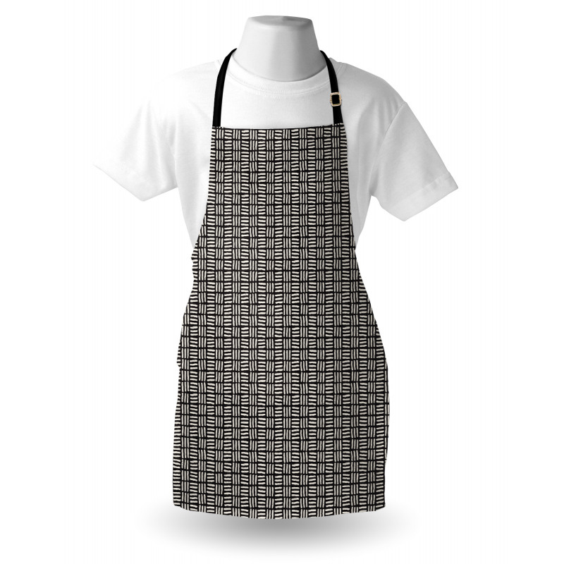 Modern Art Style Stripes Apron