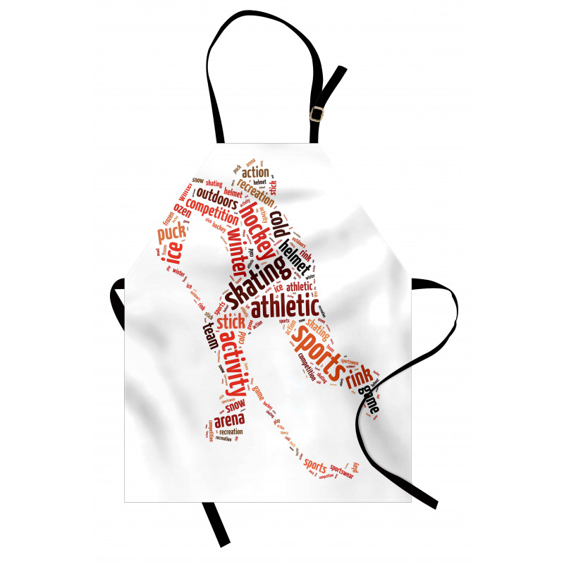 Man Silhouette with Words Apron