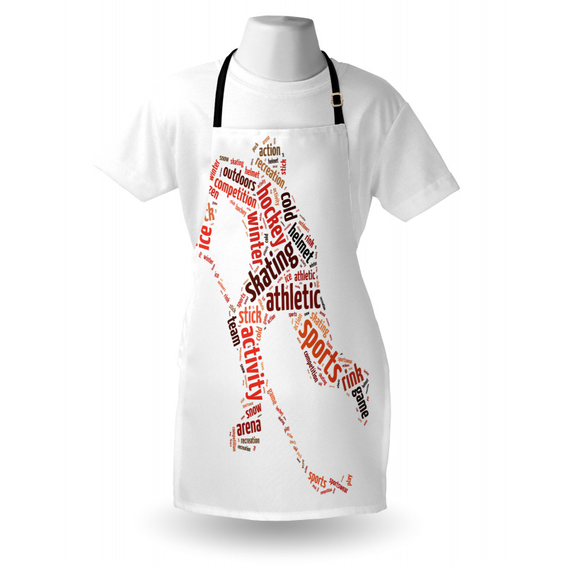 Man Silhouette with Words Apron