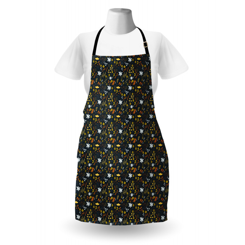 Childish Doodle Blossoms Apron