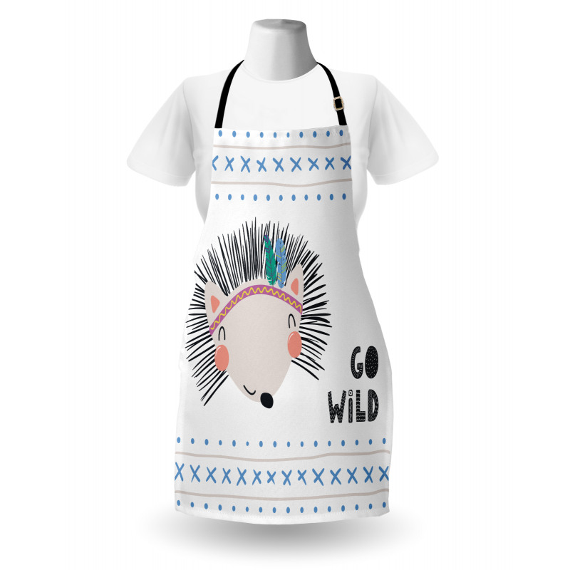 Hedgehog Go Wild Words Apron