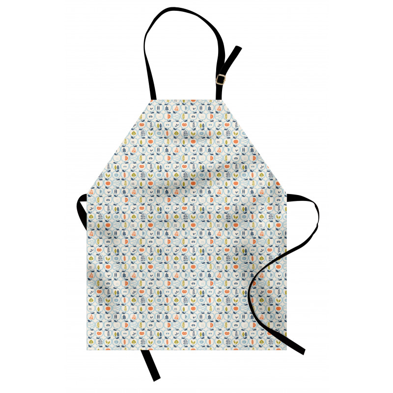 Apples Leaves Pattern Apron