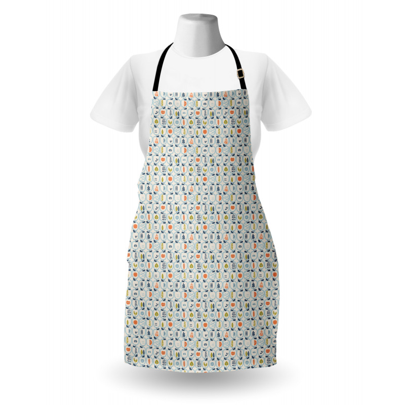 Apples Leaves Pattern Apron