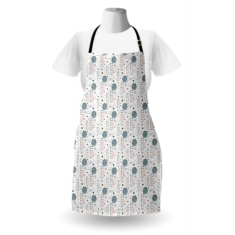 Bear and Stars Cartoon Apron