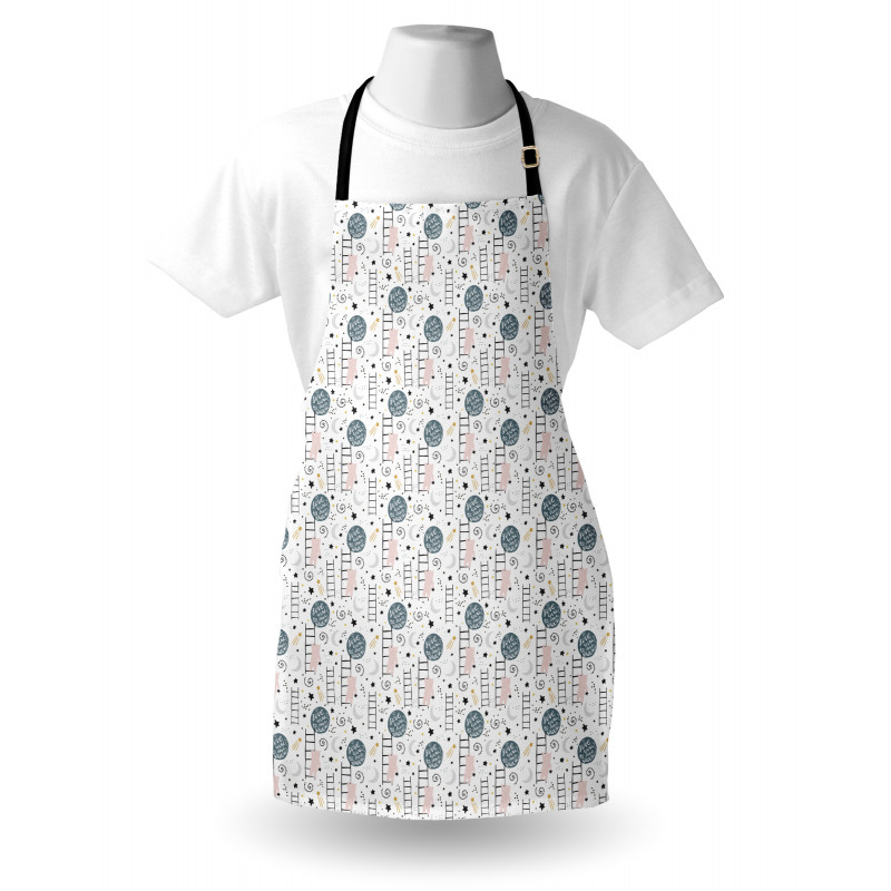 Bear and Stars Cartoon Apron