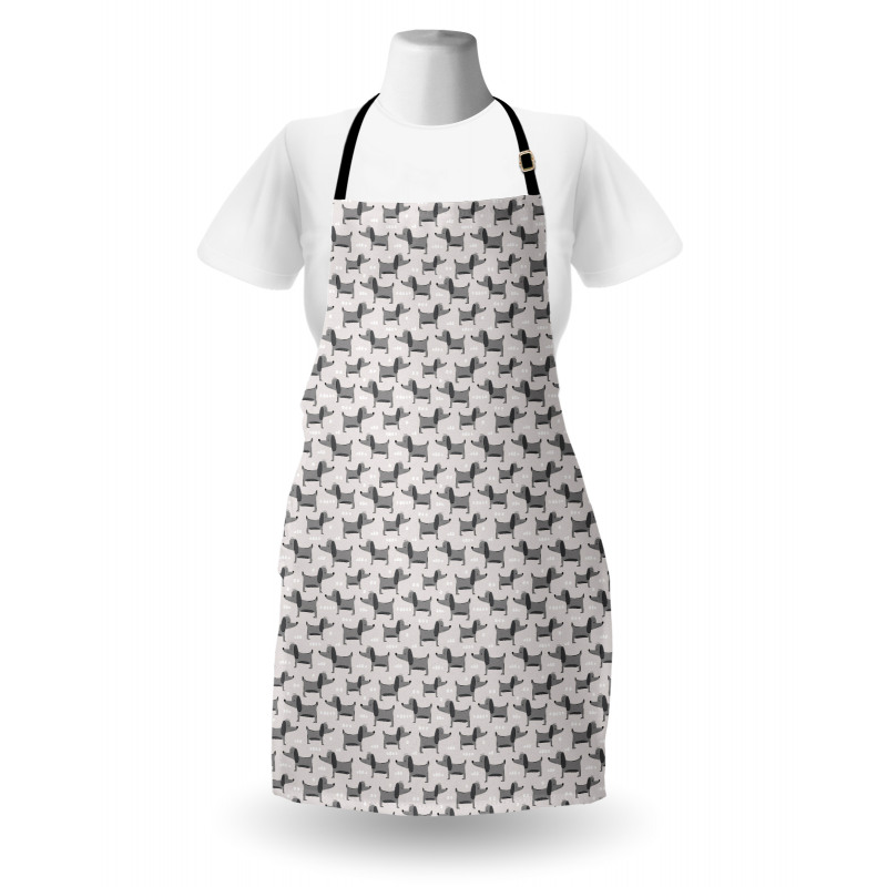 Hand Drawn Puppy Apron